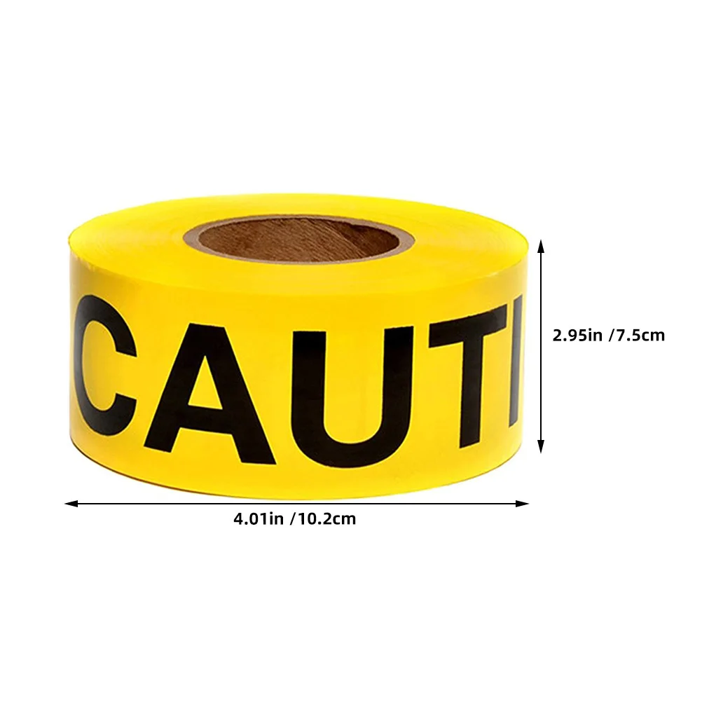 1 Roll Yellow Caution Halloween Warning Line For Party Bar Event Safety Decoration Isolation Tape Halloween Fright Tape