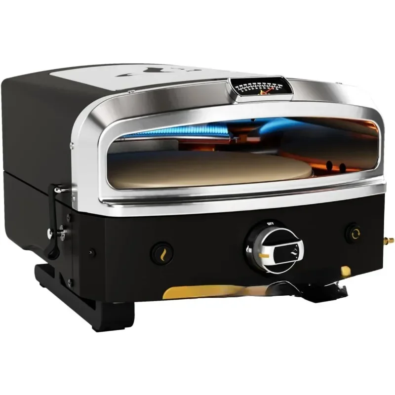 Propane Gas Outdoor Pizza Oven with Rotating Cooking Stone | Portable Appliance for all Outdoor Kitchens