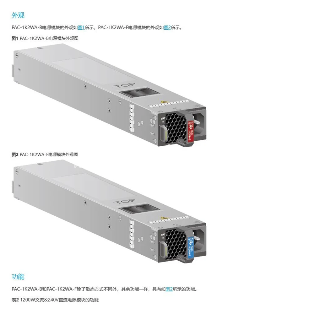 

PAC-1K2WA-B 1200W AC, 240V DC Power Supply Module 02311GLM