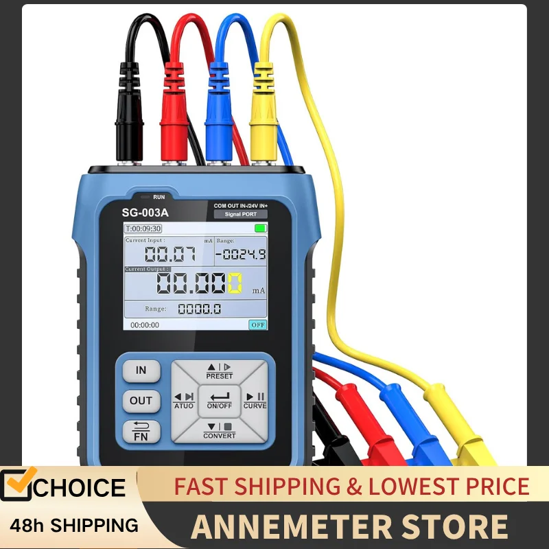 

Upgraded 4-20mA 0-24V Current Signal Generator, Current Voltage Adjustable Analog Simulator, Real-time Curve, Multiple Signal