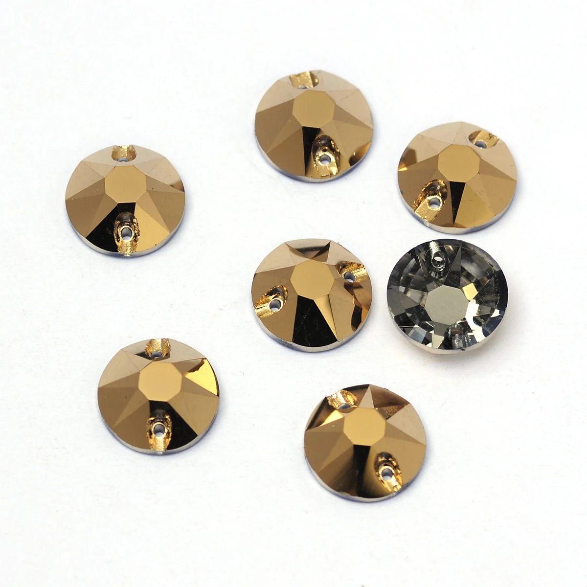PUBRILEX Aurum All Shapes Aufnähbare Strasssteine Großhandel Neue Nähsteine mit abgeschrägten Kanten für Kleidungs- und Schmuckdekoration – Detail 14