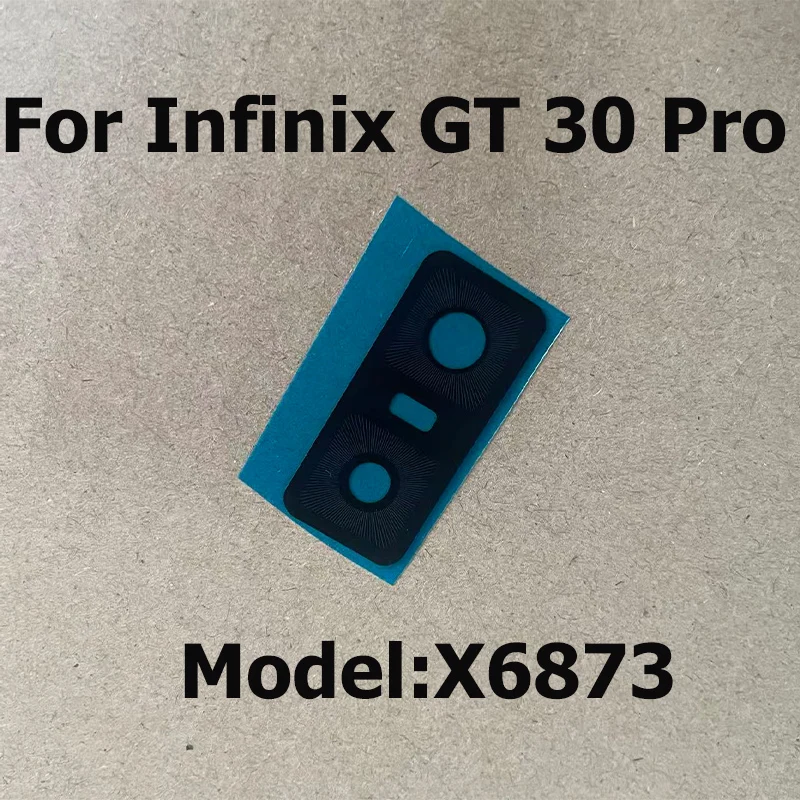 New For Infinix GT 30 Pro Back Rear Camera Glass Lens With Glue Sticker Repair Parts X6873