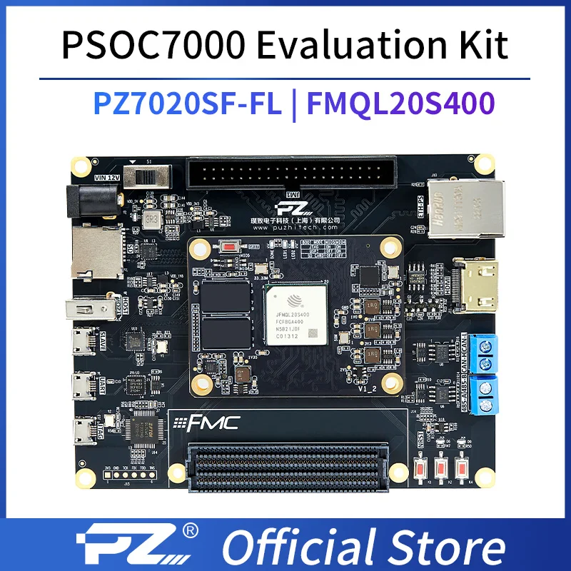 PZ7020SF-FL Kit Experimental, Xilinx Zynq-7000 SoC XC7Z020F FUDAN Micro FPGA Development Board