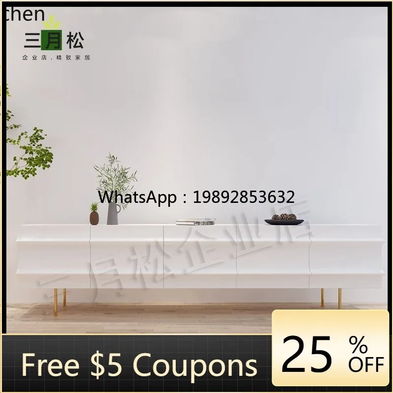 

AA TV cabinet simple floor cabinet living room locker small apartment coffee table combination