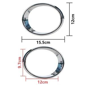 Frontfreie Food Light Light Light Cover, Garrior Footfriend, Renault Kadjar, 2016, 2017, 2018, 2020, 2 PCs 10 Hauptverkaufsrahmen Leuchtturm Renault - №5