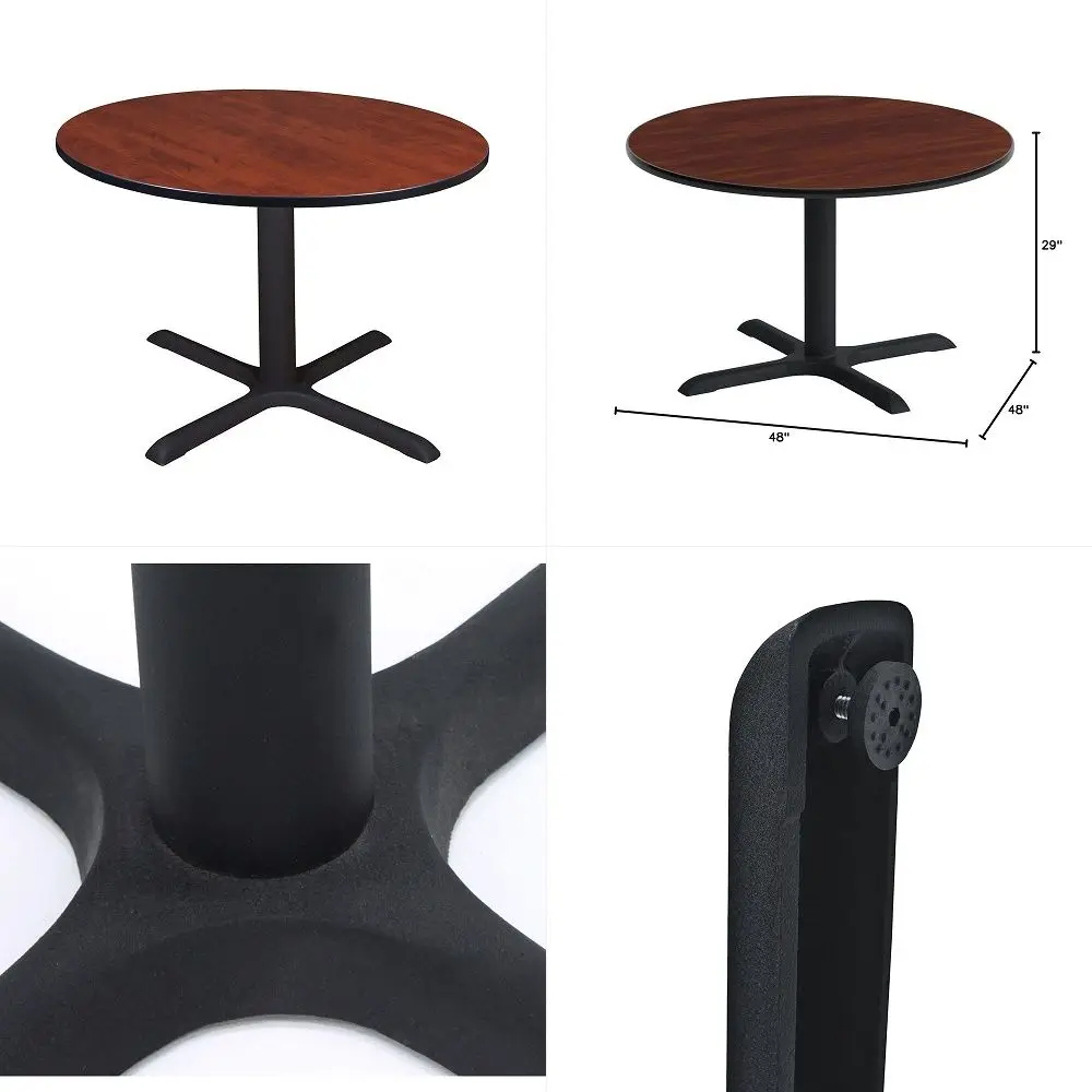 

Cain 48 inch Round Breakroom Table Cherry