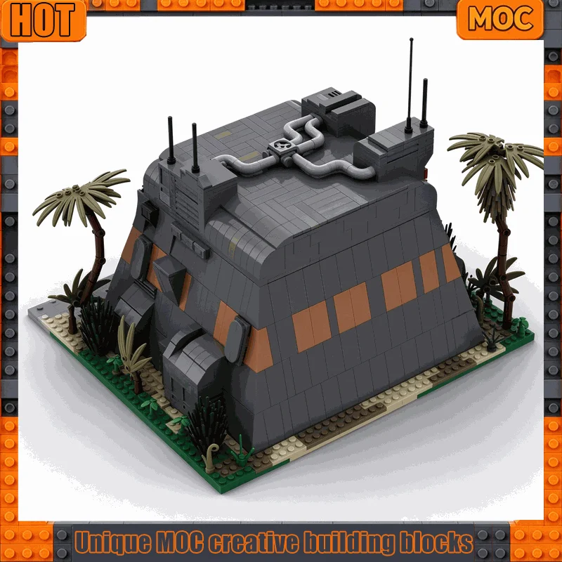 1954PCS Space Base Bunker Command Post Sci Fi Armored Figure Model Building Blocks Galaxy Battle Series DIY Puzzle Toy Gift