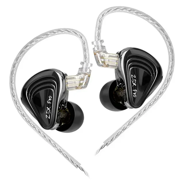 KZ ZSX PRO 5BA 1DD unidad híbrida 12 auriculares 10mm dinámicos HIFI música auriculares IEMs HIFI deporte juego auriculares Monitor auriculares