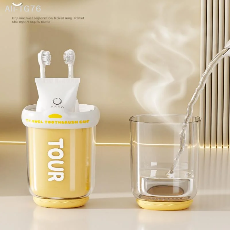 [P] Portable Wash Cup Toothbrush Cup Mouthwash Cup Toothbrush Household Set Tooth Cylinder Toothbrush Toothpaste Storage Box
