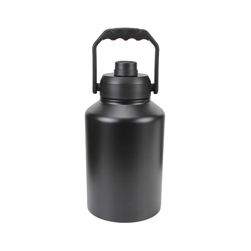 Outdoor Camping Capacity Cooler Bucket, 304 Stainless Steel Double Wall Portable Handheld Insulated Water Jug Ice Cool Box