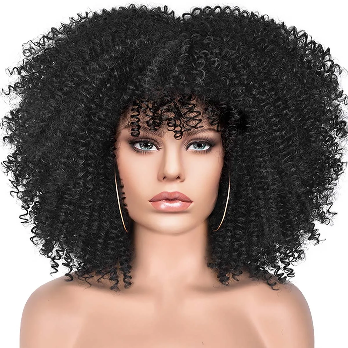 Women's Explosion Short Curly African Hair Wig for Daily Party Wear