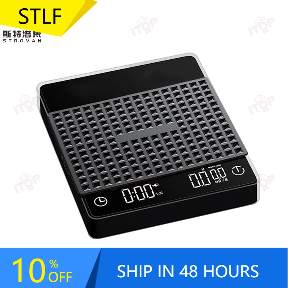 

STLF JW New Type Electric Espresso Coffee Scale for Pour Over Brewing and Espresso Split Coffee Scales