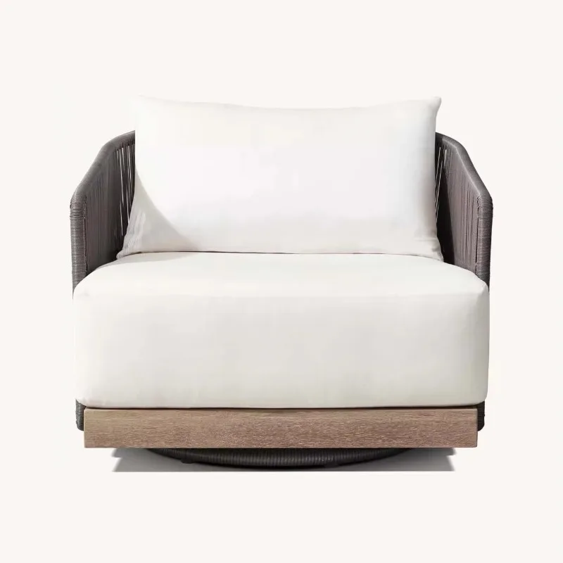 

Мебель из ротанга на заказ, садовая мебель для отдыха, одиночный диван, двор, вилла, уличная мебель