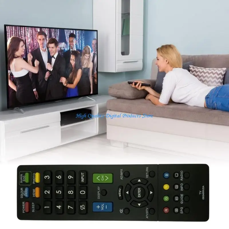 

U2JE Simple Button Layout Universal Remote Control GB349WJSA for Senior Ergonomic