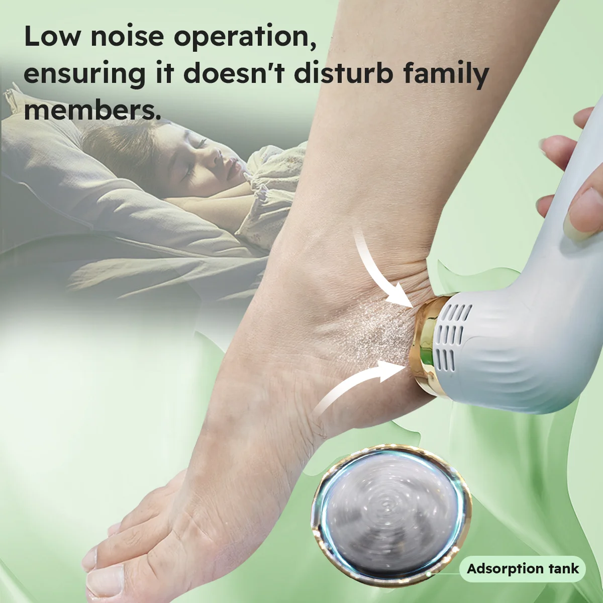 Foot Exfoliation Care Set, Electric Foot Grinder, Suitable for Removing Dead Skin, Hard Skin, and Cracked Skin from the Feet - Gift for Mom, Valentine's Day Gift, Gift for Boyfriend, Holiday Gift, Electric Dead Skin Remover for Cracked Heels