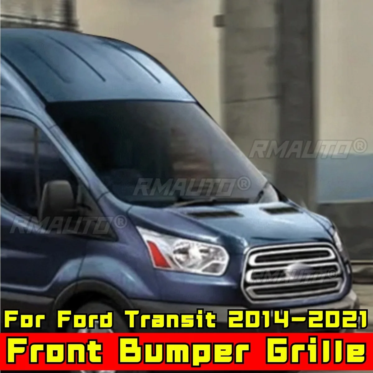 For Transit Bumper Grill Car Front Bumper Racing Grille Grillg Body Kit for Ford Transit 2014-2021 North America CUSTOM Edition - view 4