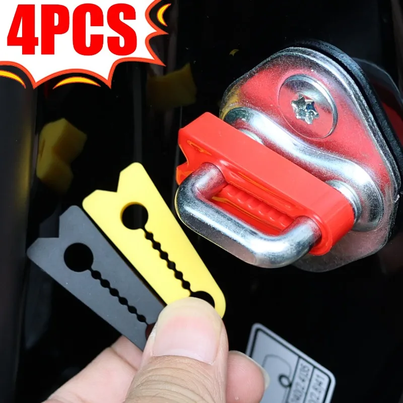 4PCS Auto Tür Stoßdämpfer Dichtung Auto Stamm Schalldichte Puffer Dämpfer Silikon Anti-Kollision Pad Lärm Isolierung Für fahrzeug