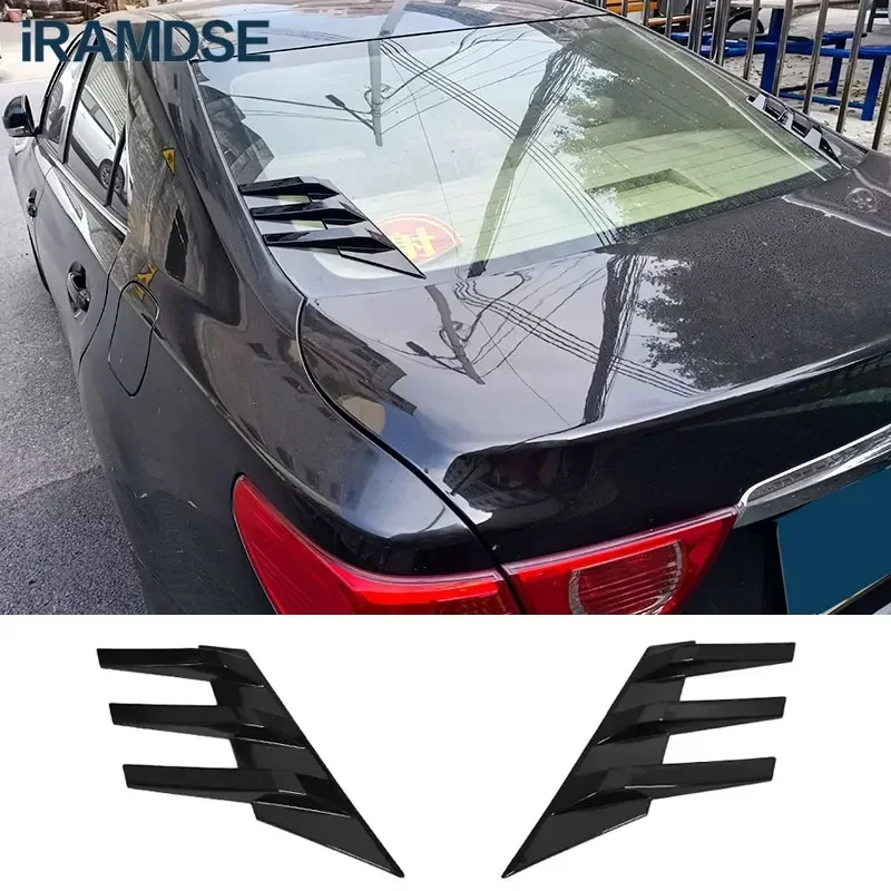 New！ Rear Wing for Toyota Mark X Reiz Rear Windshield Side Spoiler Exterior Decorative 2010 to 2017 Carbon Paint Accessories