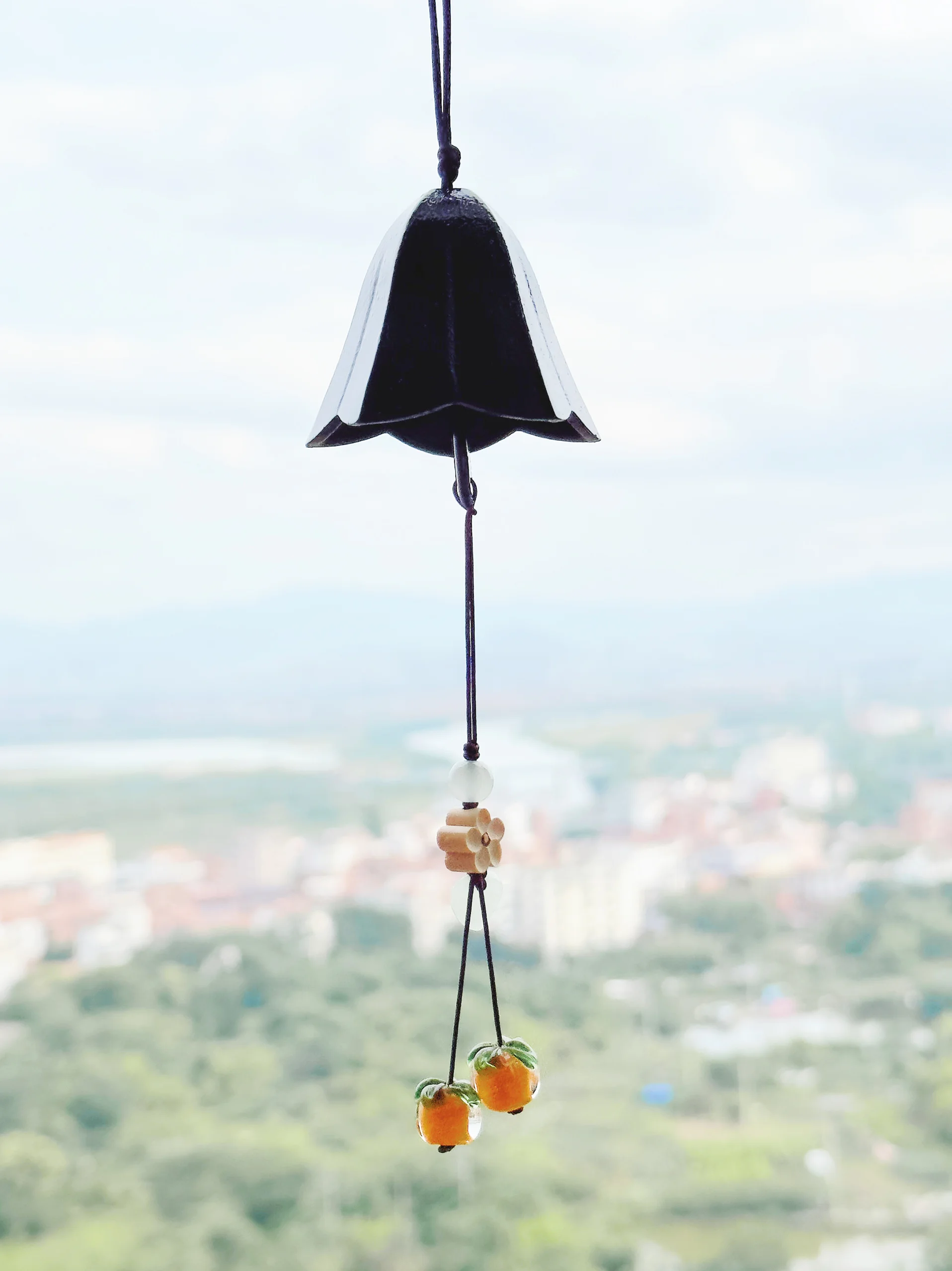 Campanas de Viento Rústicas de Hierro, Estilo Japonés, Decoración para Patio y Hogar, Luces de Hadas, Campana de Dragón, Adornos Florales, Estilo Chino Moderno