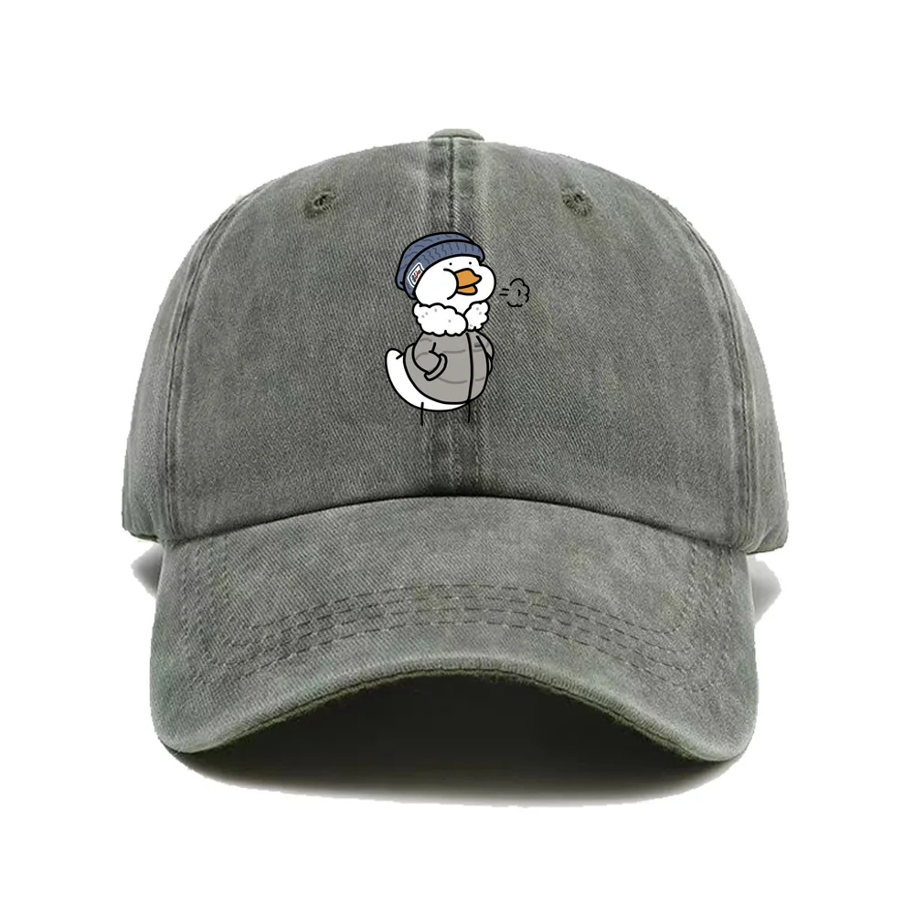 قبعة بيسبول مطبوعة بشكل لطيف، قبعة كلاسيكية منقار البط للرجال والنساء، للسفر في الهواء الطلق، حماية من الشمس والتظليل