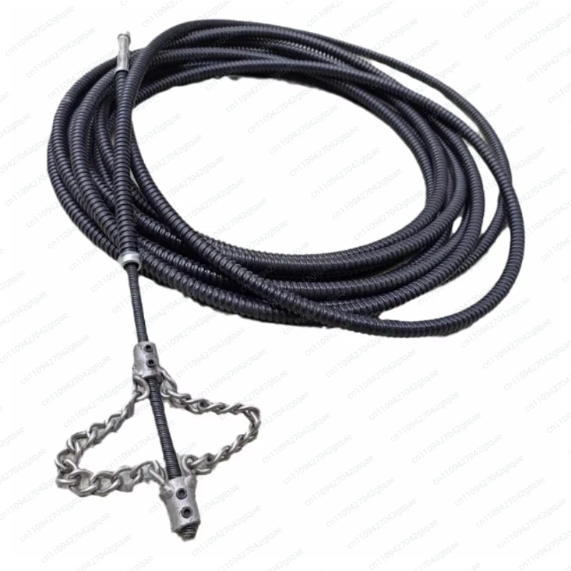 Electric Sewer Dredging Special Tool Artifact Solid Chain Dredging Spring Oil Plugging Pipe Dredger