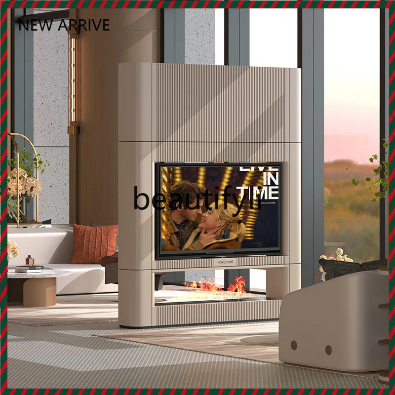 D2520 360-Degree rotatable TV bracket, upright partition cabinet bookcase