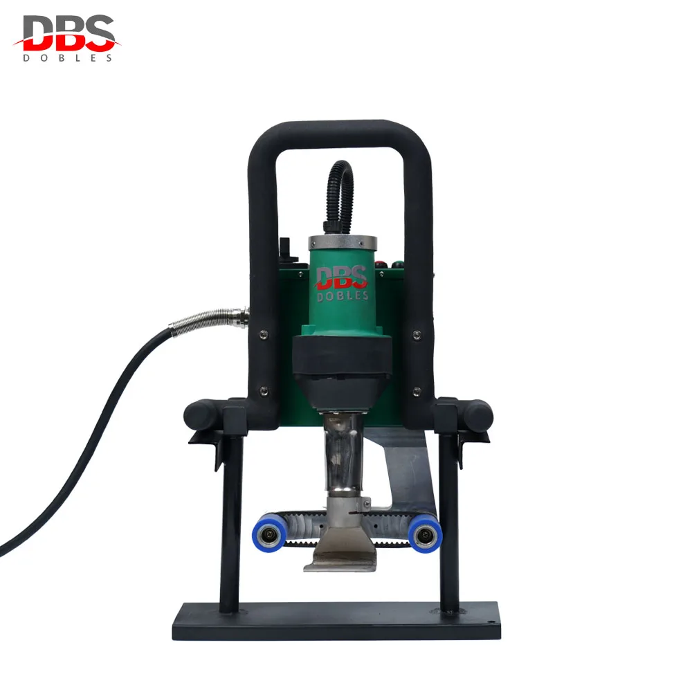 ماكينة ختم القماش المشمع البلاستيكية شبه الأوتوماتيكية DHL Fedex UPS لحام الهواء الساخن لحمام السباحة