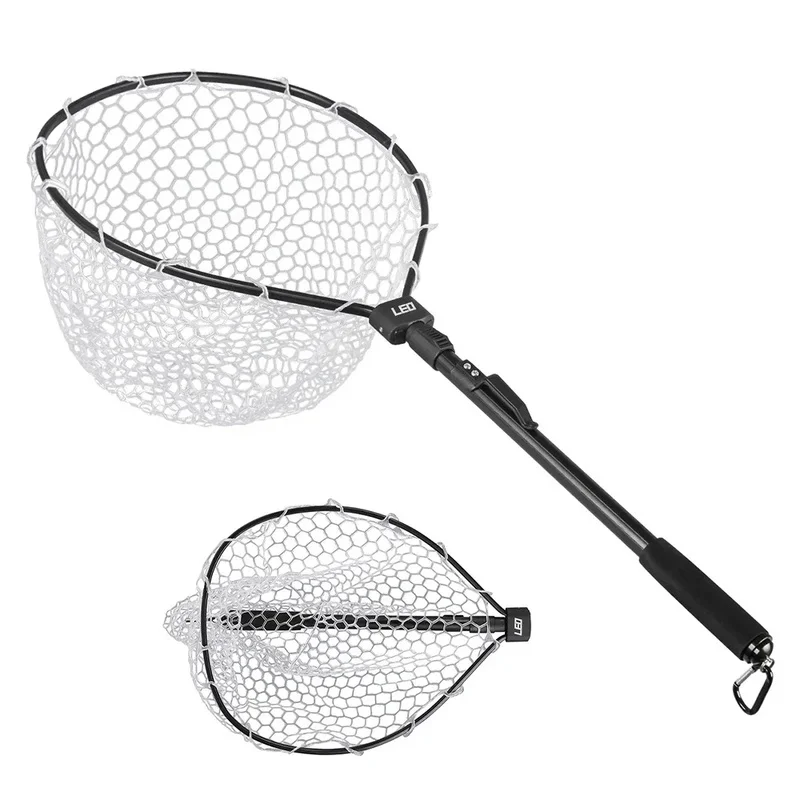 

Retractable Fishing Net Foldable Landing Net Pole Folding Landing Net for Outdoor Camping Saltwater Fishing Goods