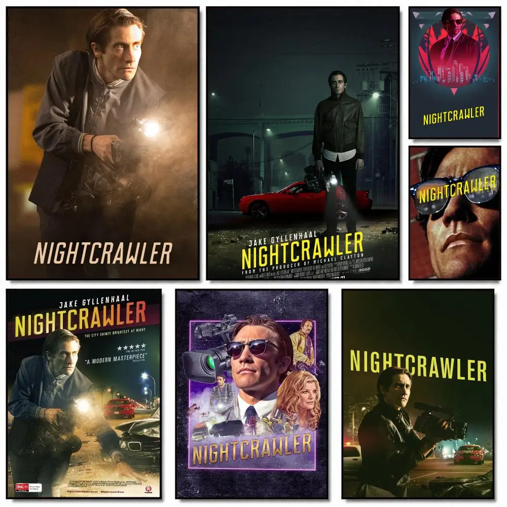 classic movie N-Nightcrawler-R Poster Removable Wall Sticker for Home Cafe Bar Office Interior Decor