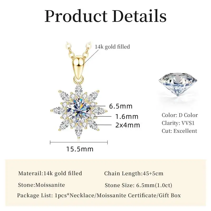 Thumbnail 2 - #11 Trending Moissanite Pendant Necklaces Right Now