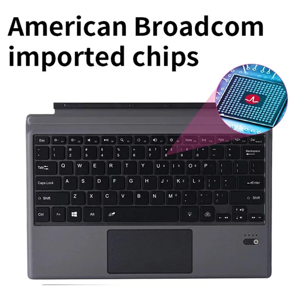 Ft-1089d Wireless Bluetooths-compatible Keyboard With Touchpad Backlit Compatible For Microsoft Surface Pro 3 4 5 6 7