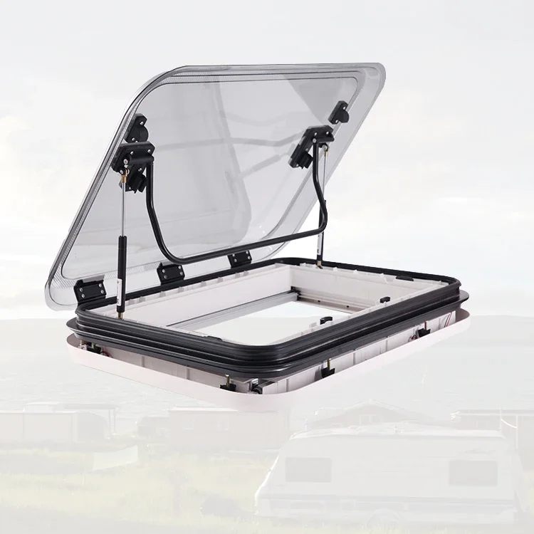 

Top Quality RV Skylight Aluminum Alloy Tailer Roof Window 800*500mm Motorhome Escape Skylight with Best Service