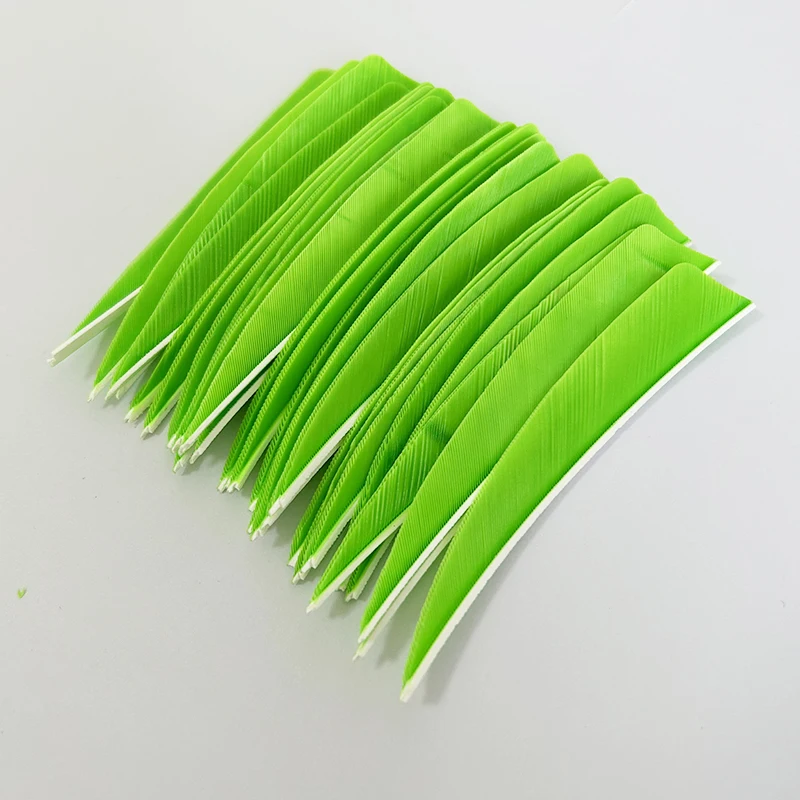 50Pcs/lot Arrow Vanes 4 Inch Turkey Feather Fletching Shield Cut For DIY Archery Arrow Fletches Accessories RW