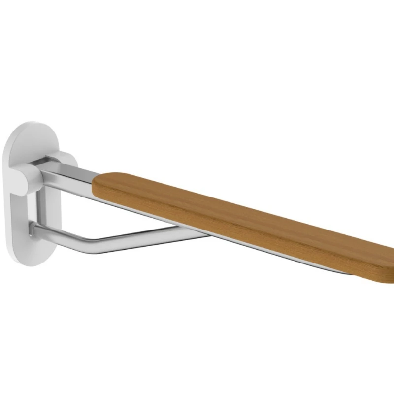 

Solid wood toilet handrails Bathroom Nursing home Accessible aluminum alloy bathroom for disabled persons Folding up handrails
