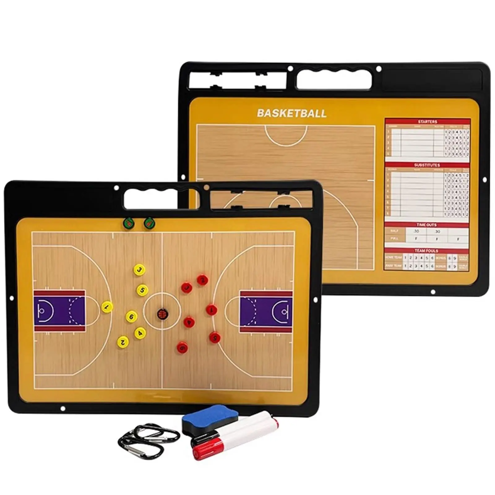 

Basketball Coaching Board Rewritable Portable Magnetic Scoreboard Clipboard Coach Command Board For Basketball Game Command Ban