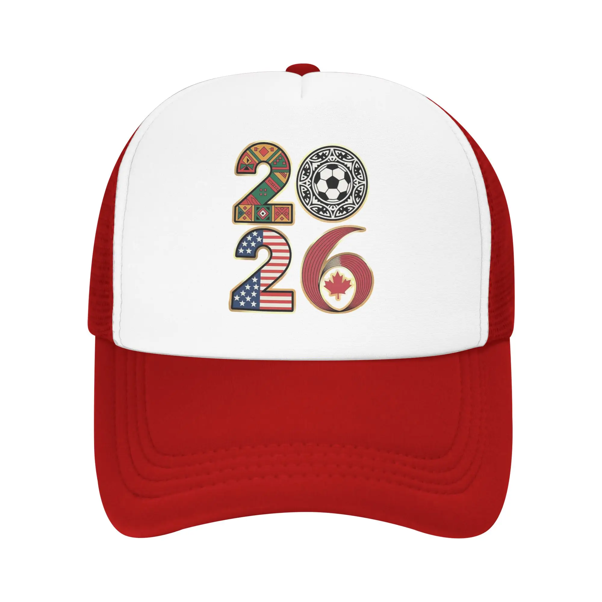 Usa Canada Mexico Soccer 2026 Mesh Baseball Caps Men Women Outdoor Sun Caps Football Match Dad Hat Breathable Summer Trucker Hat