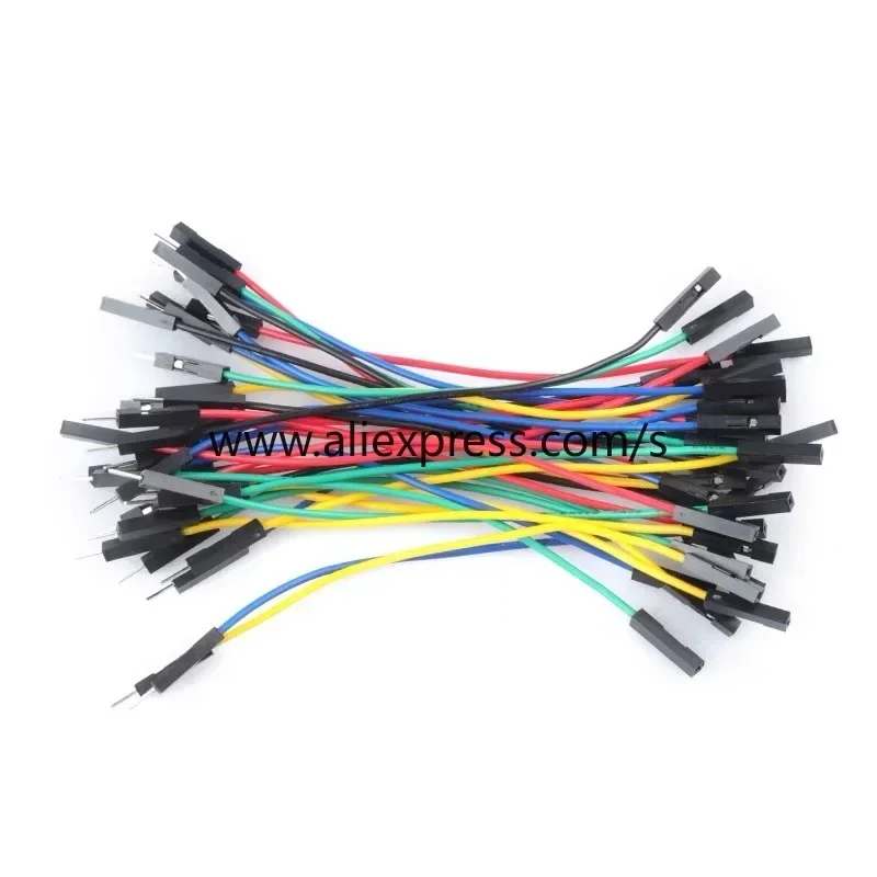 10PCS Breadboard Dupont Cable For Arduino Line 2.54mm Male Female Dupont Jumper Wire 26AWG Cable DIY Electronic 1P Connector