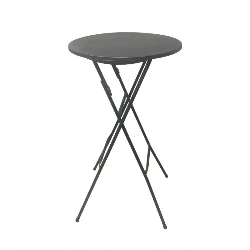 Small round table dining table portable household round folding bar round table simple outdoor high