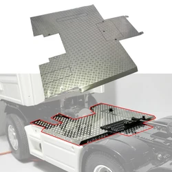 1 Item Simulation Metal Silver Big Skid Plate for 1/14 Tamiya RC Truck Car Scania R730 R620 R470 56323 Diy Parts Toys