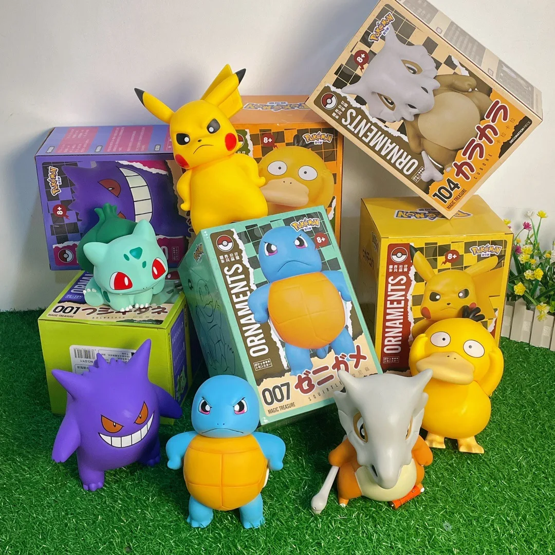 アニメポケモンオーナメントフィギュアポケモン人形ベビージェニーピックアップカエルアップおもちゃ