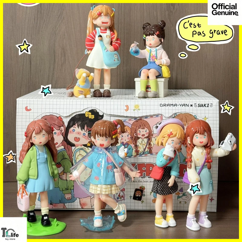 

Drama-Van SUKI Myfriends Series Blind Box Cute Anime Figures Mystery Box Doll Gift Desktop Ornament Model Girl Surprise Gift Toy