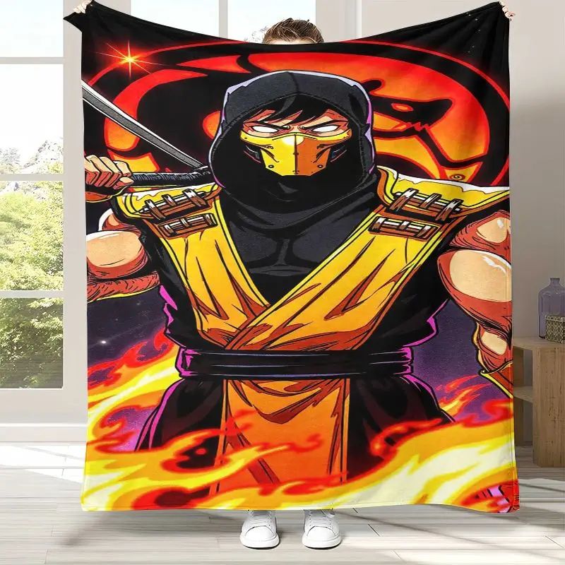Fighter Mortal Kombat Game Movie Soft Flannel Throw Blanket,Cozy Warm Blanket for Bed,Sofa,Living Room,Picnic,Home Decor,Gift