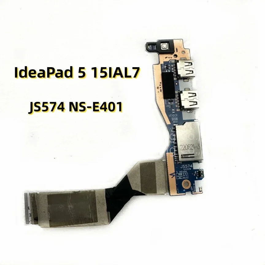 

JS574 NS-E401 For Lenovo IdeaPad 5 15IAL7 82SF Xiaoxin-15IIL 2020 USB Power Button Board With Cable