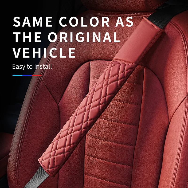

Car Safety Belt Cover Adjustable Shoulder Protector Pad For Alfa Romeo Giulietta Mito Stelvio 147 156 Auto Interior Accessories