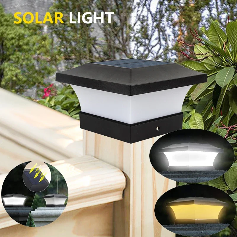 

1pcs/2pcs/4pcs Light Sensing Solar Lights Fence Lights IP65 Outdoor Solar Lamp Garden Decorative Gate Patio Shed Solar Lamps