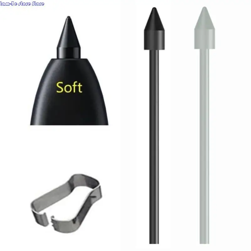 10+ 20/ S20 S21 S22 S23 정밀 쓰기 펜 펜싱 + 클립 1/ 2PCS 용 D0UA 원래 펜 소프트 펜촉 팁