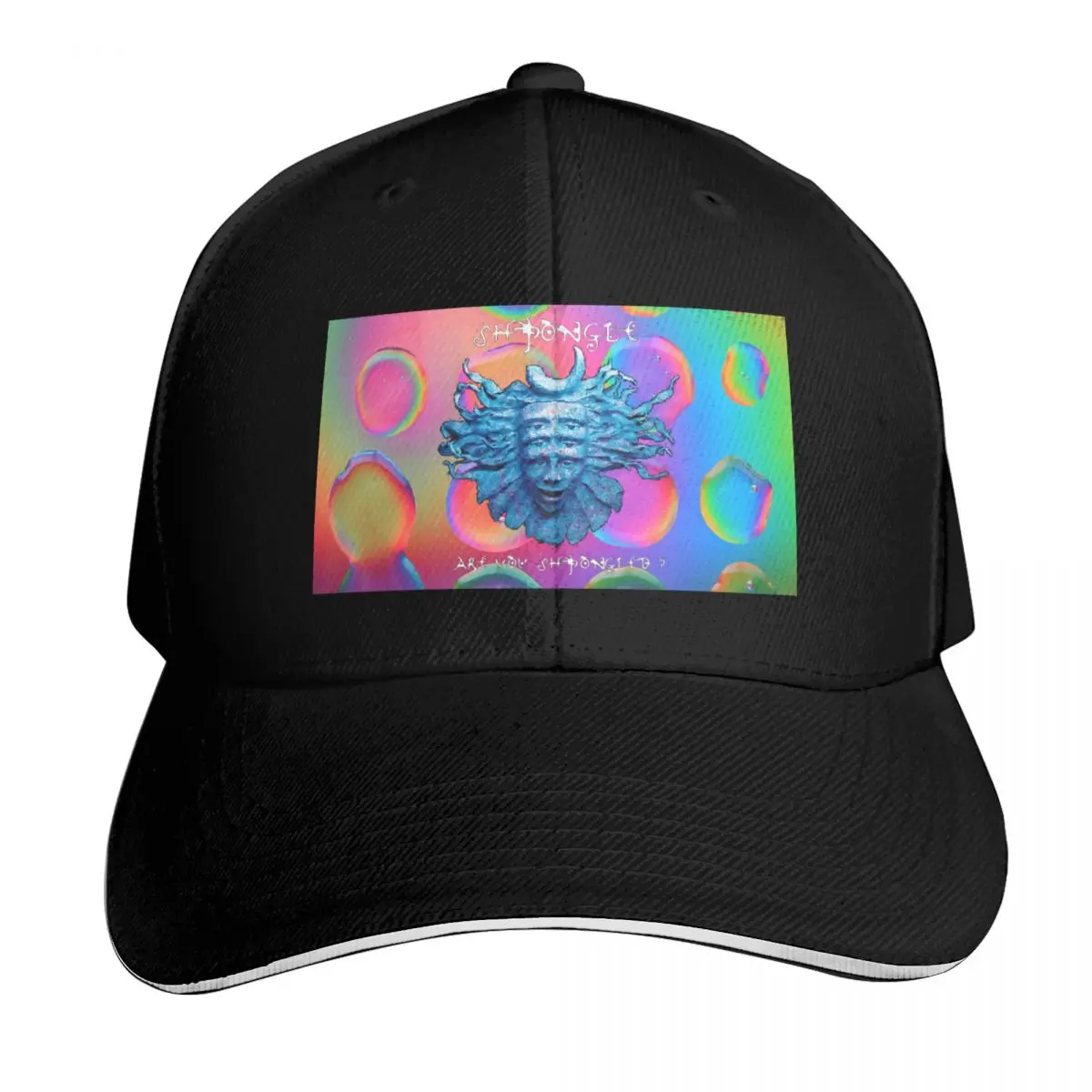 Shpongle Bubble Baseball Cap Cotton Twill Breathable Contrast Two Tone Brim Snapback Flat Bill