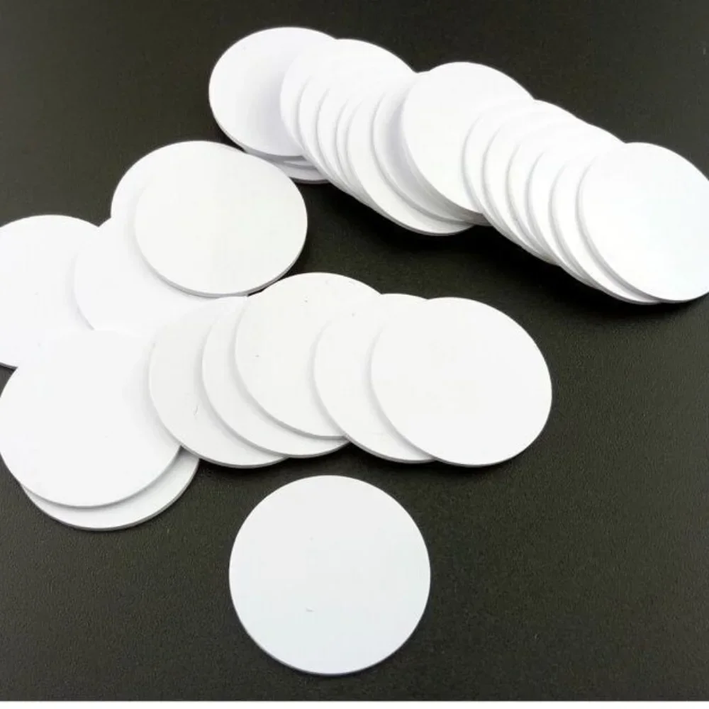 10pcs Blank NFC Tags NFC 215 Cards Rewritable NFC Coins Cards 25mm(0.98 Inch) 504 Bytes Memory