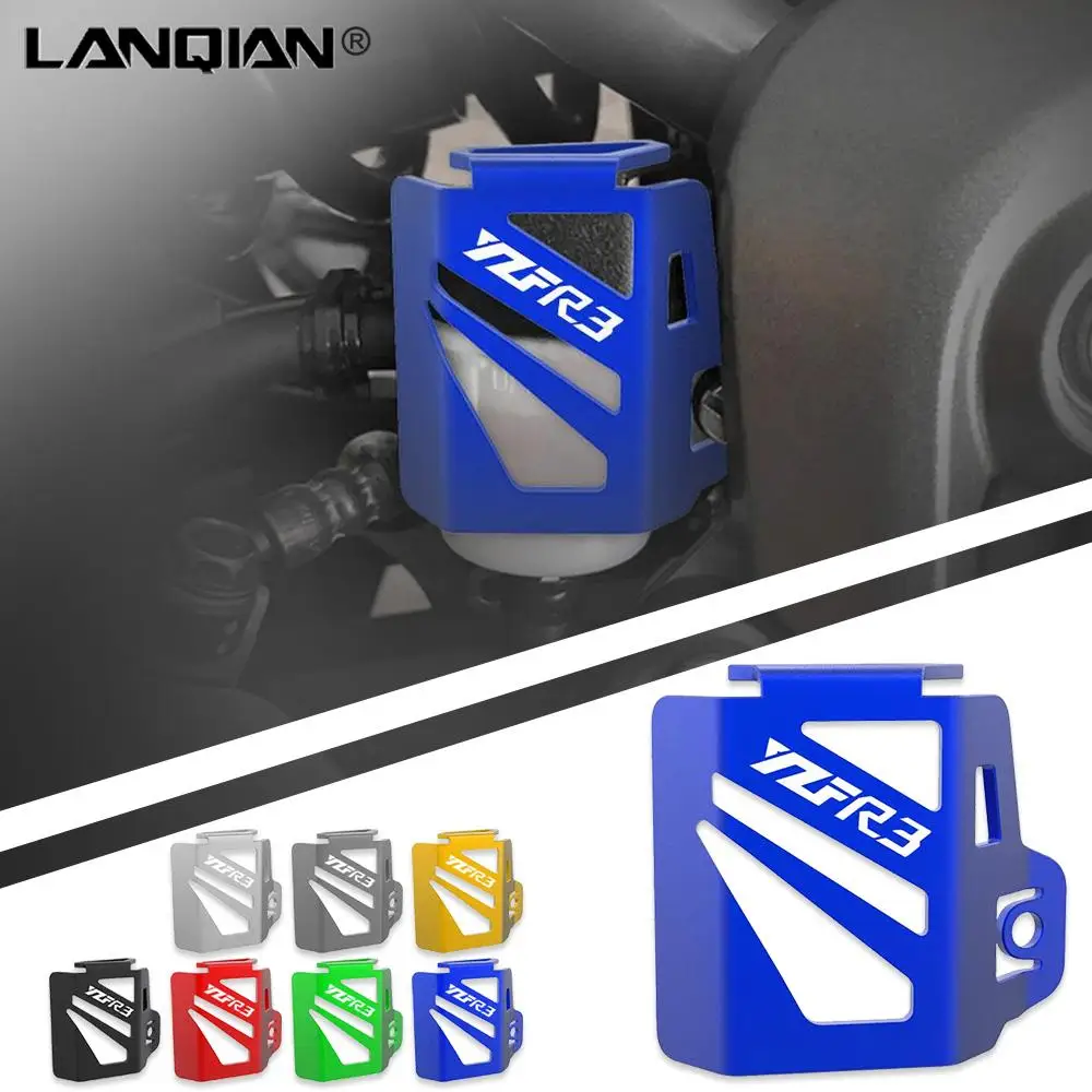 For Yamaha YZF R3 YZFR3 YZF-R3 2013 2014 2015 2016 2017 2018 Motorcycle CNC Rear Brake Fluid Reservoir Cover Guard Protector