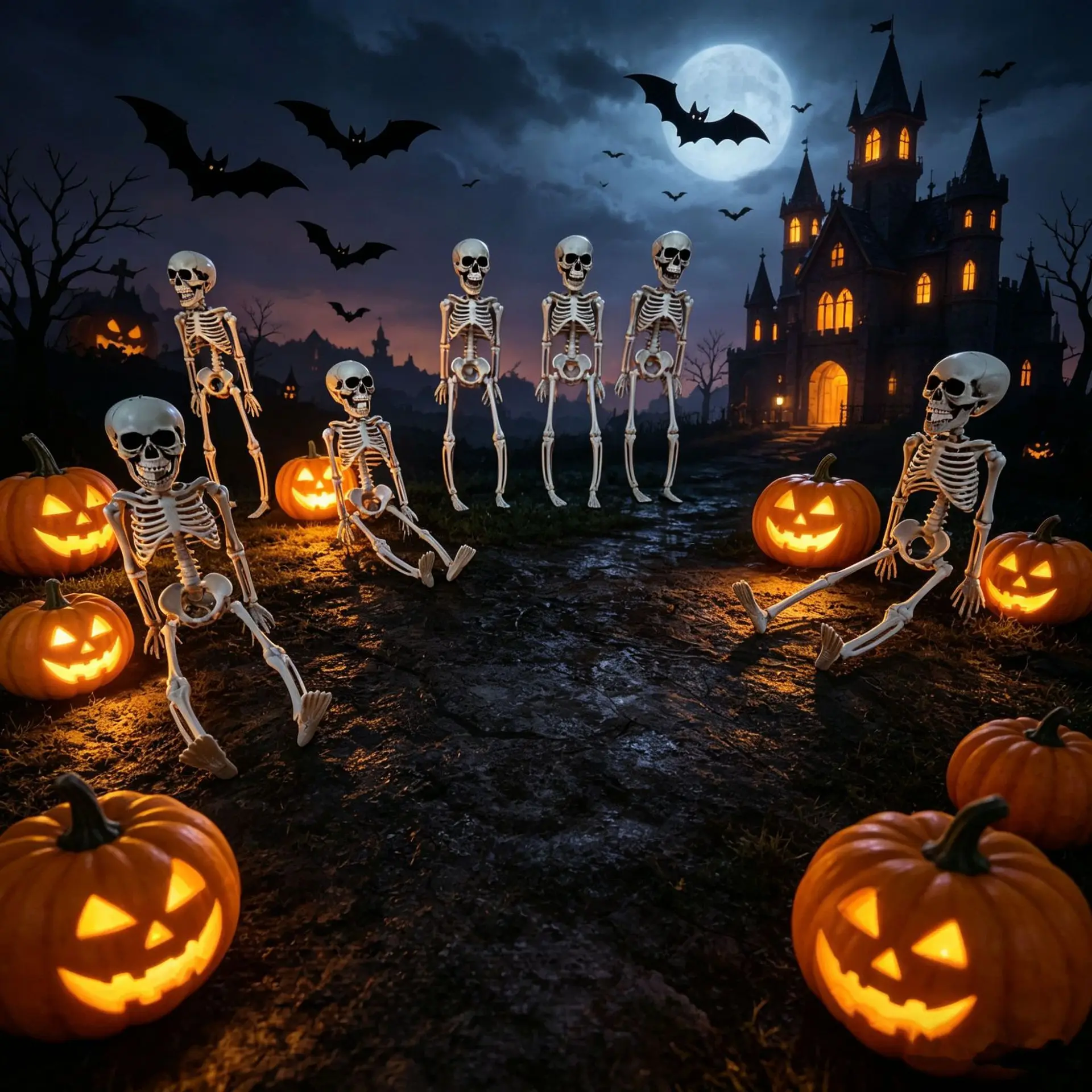 30cm Human Shape Bones Posable Skeleton,Haunted House Horror Props,Halloween Skull Skeleton Party Home Decorations DIY Supplies